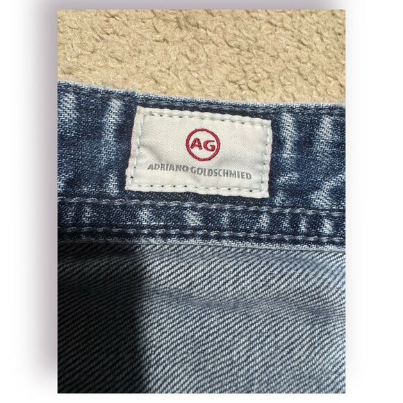 Adriano Goldschmied jeans mens protege 34 Blue Denim Button Factory Distress‎ - Picture 5 of 9